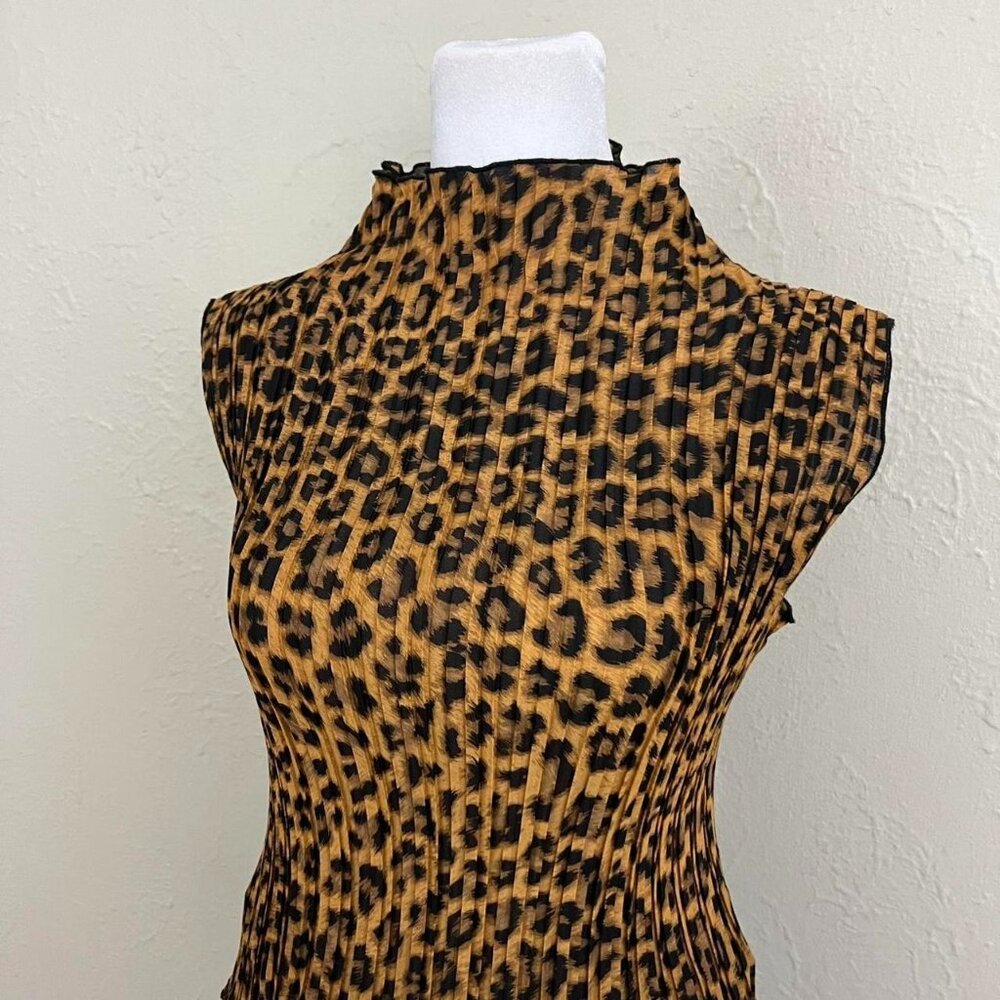 leopard print acordian turtleneck top #mcbling #g… - image 2